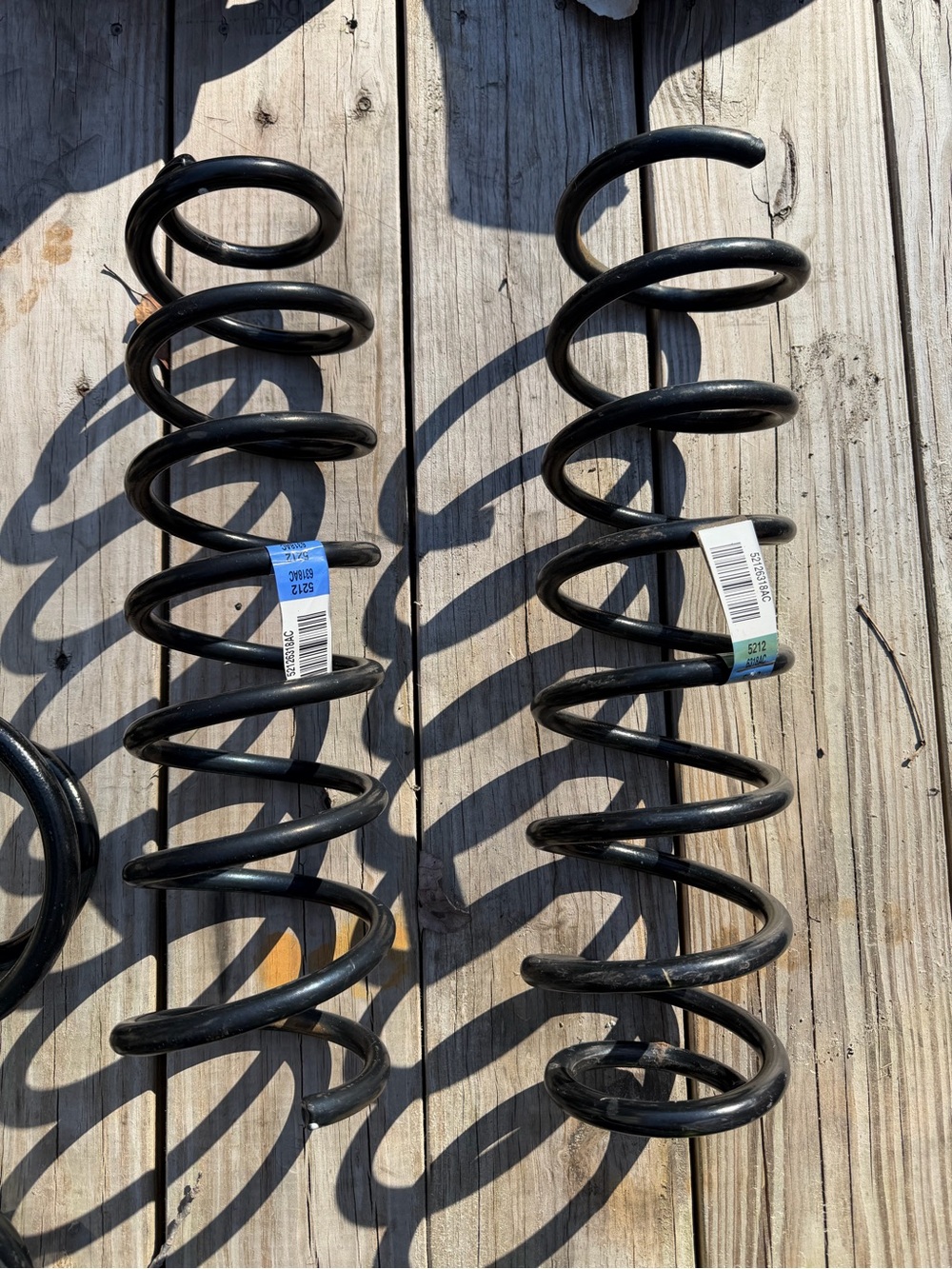 Front & back springs for a 2011 jeep wrangler
